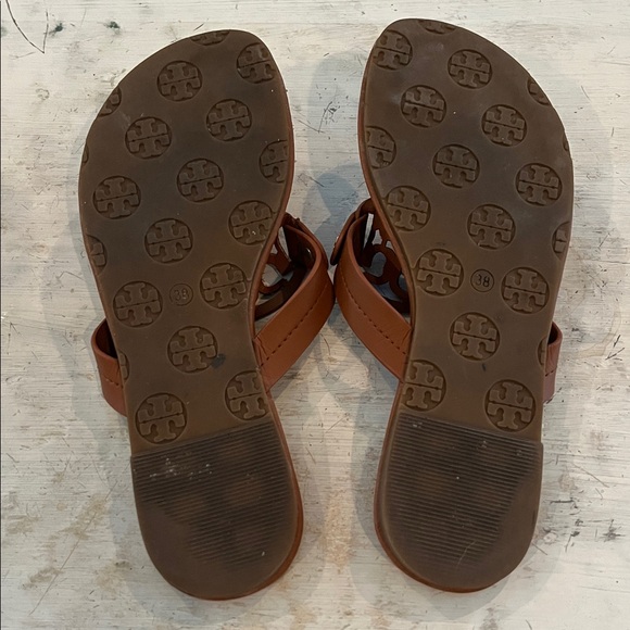 Tory Burch Miller sandals in tan “vintage vachetta" leather color | 38 or 7.5 - Picture 3 of 3